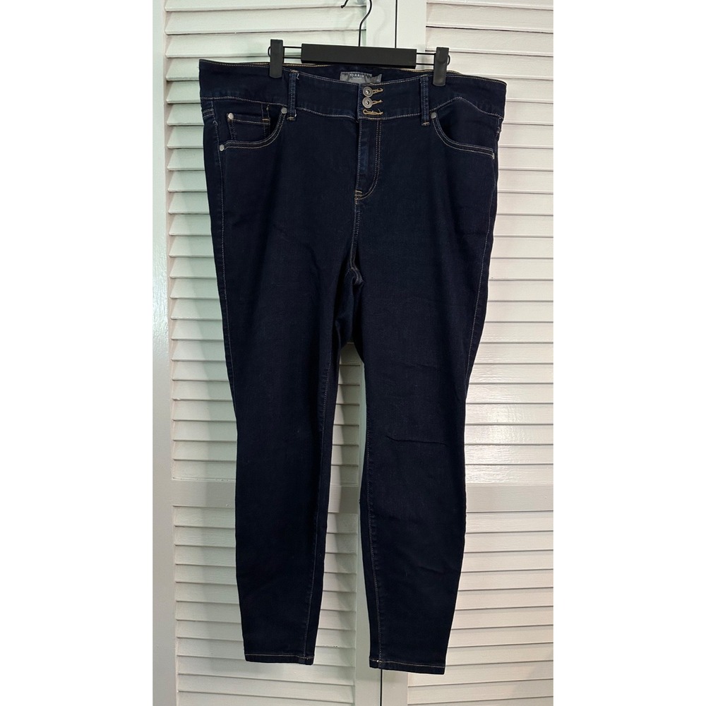 Torrid SIze 20R Dark Wash Super Soft 3 Button Jeggings Skinny Jeans